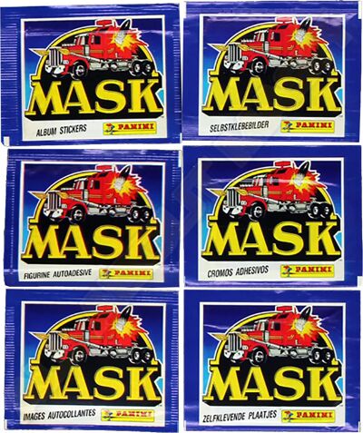 M.A.S.K. MASK Panini Sticker packs 6 variants